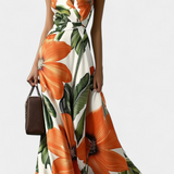 Valentina – Vestido Largo Floral con Elegancia Atemporal