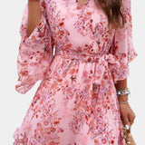 Elena – Vestido Mini Floral Impreso Ideal Para Momentos Especiales
