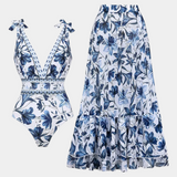 Ahria – Conjunto de Traje de Baño Floral para Un Verano Radiante