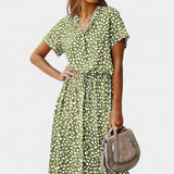 Renata – Vestido Midi de Lunares Con Estilo Juguetón y Comodidad Inigualable