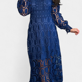 Elena – Vestido Midi de Encaje Con Estilo Elegante y Atemporal