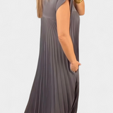 Nerea – Vestido Sin Mangas Con Pliegues Para Un Estilo Ligero Y Elegante