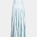 Sara – Vestido Midi Plisado con Estilo Chic y Elegante