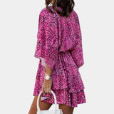 Marisol – Vestido Mini Con Nudo Frontal Y Volantes Ideal Para Brillar