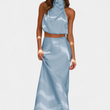 Elena – Conjunto Drapeado de Falda para un Estilo Elegante y Sofisticado