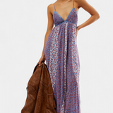 Clara – Vestido Boho Floral de Chiffon con Toque Elegante y Fresco