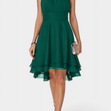 Teresa – Vestido de Gasa con Volantes para un Look Sofisticado y Romántico