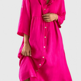 María – Vestido Camisa Elegante y Versátil para Cada Ocasión