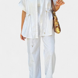 Marina – Conjunto Elegante de Camisa y Pantalones para un Estilo Sofisticado