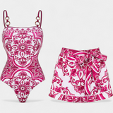 Ahria – Conjunto de Traje de Baño Floral para Verano Alegre y Con Estilo