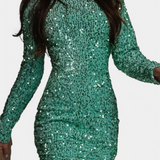 Alicia – Vestido Largo de Fiesta con Brillo y Estilo Sofisticado