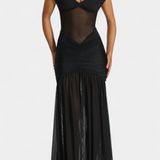 Teresa – Vestido Largo con Elegante Escote y Toque Sofisticado