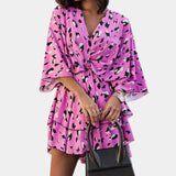 Marisol – Vestido Mini Con Nudo Frontal Y Volantes Ideal Para Brillar