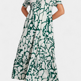 Silvia – Vestido Fluido Estampado para Días Ligeros y Con Estilo
