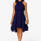 Teresa – Vestido de Gasa con Volantes para un Look Sofisticado y Romántico
