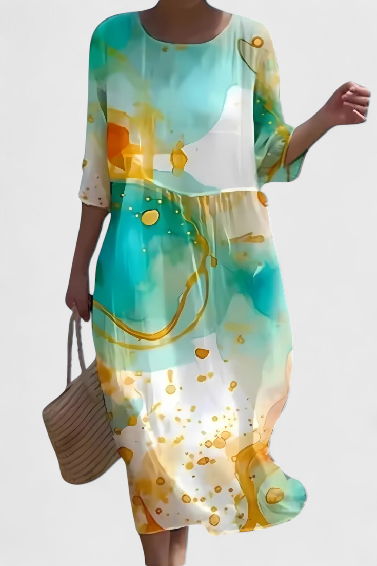 Martina – Vestido Floral Con Estilo Elegante y Moderno