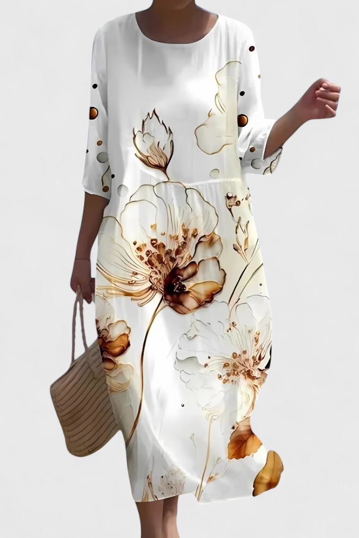 Martina – Vestido Floral Con Estilo Elegante y Moderno