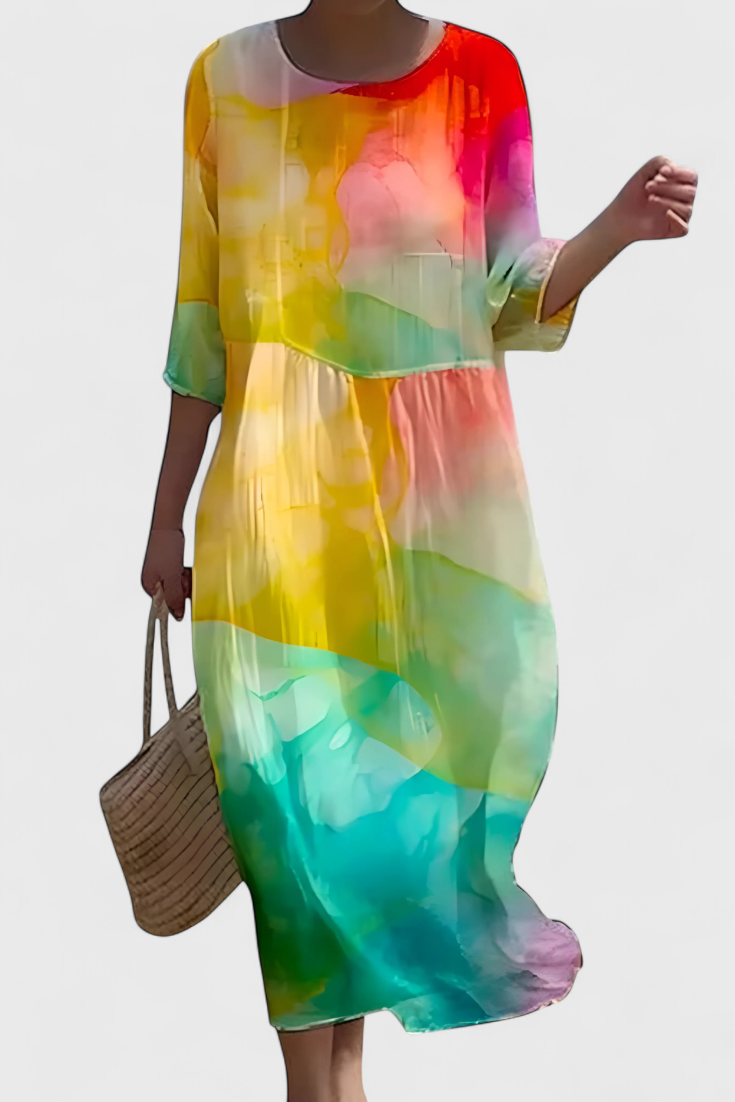 Martina – Vestido Floral Con Estilo Elegante y Moderno