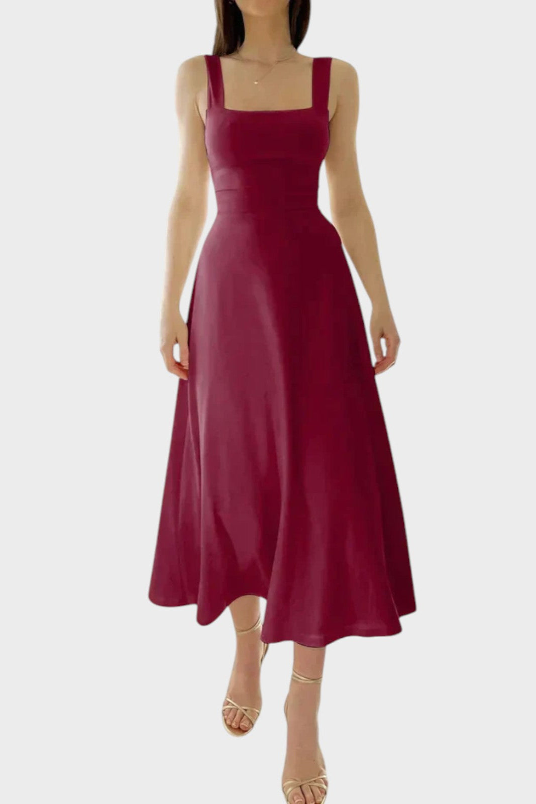 Claudia – Vestido Elegante de Tirantes Para Momentos Especiales