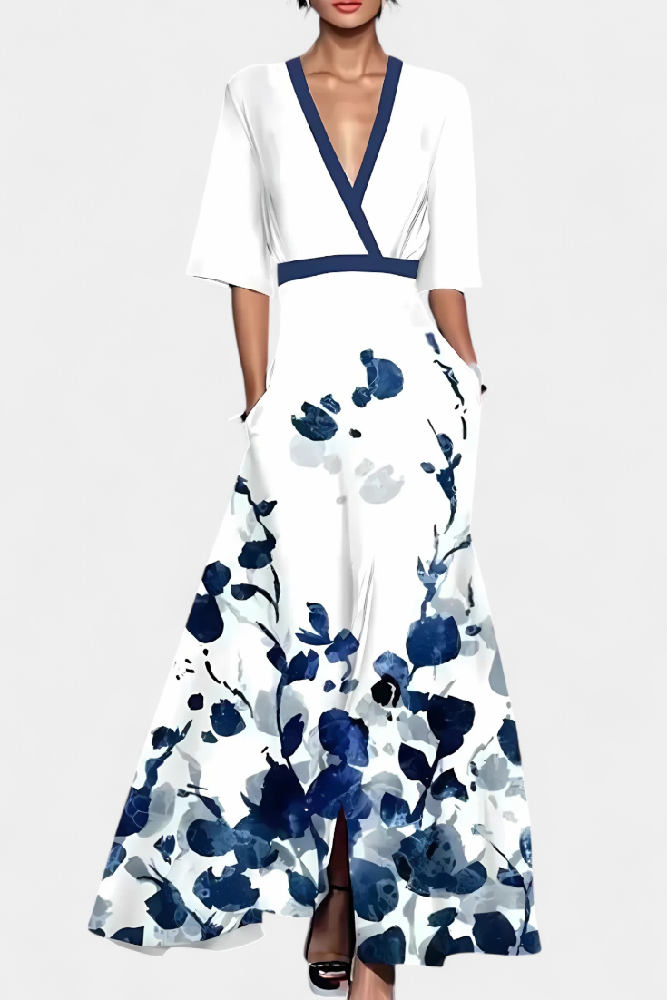 Ana – Vestido Envoltura Floral Para Un Estilo Sofisticado