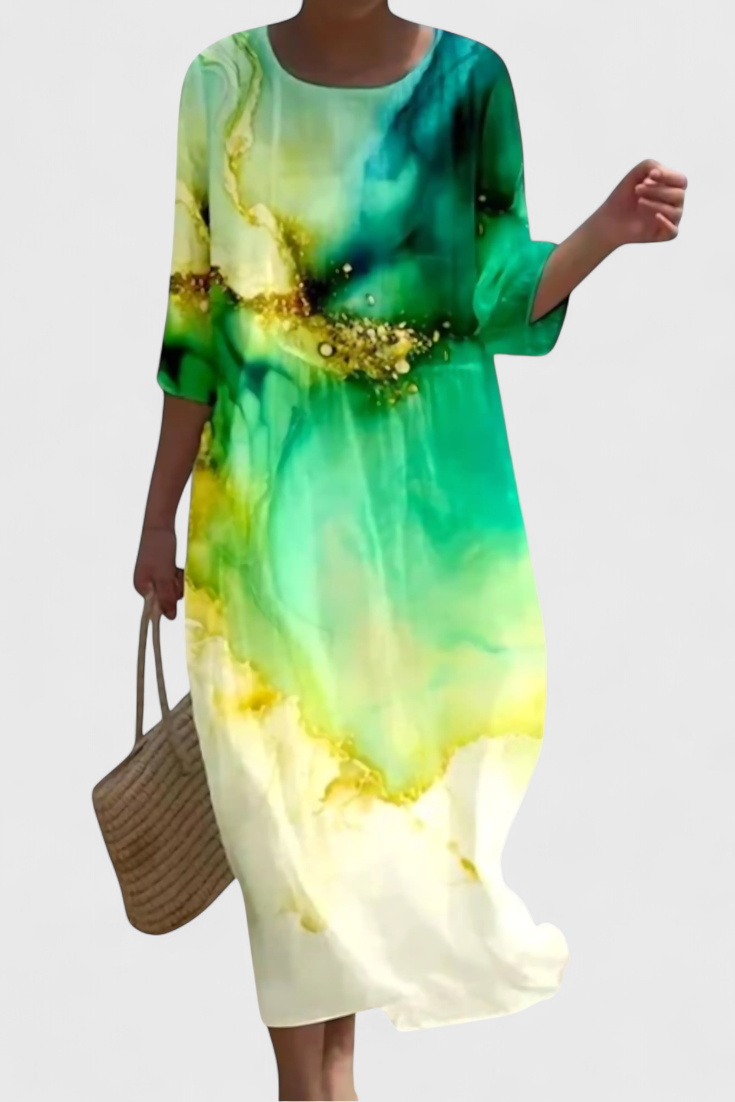 Martina – Vestido Floral Con Estilo Elegante y Moderno