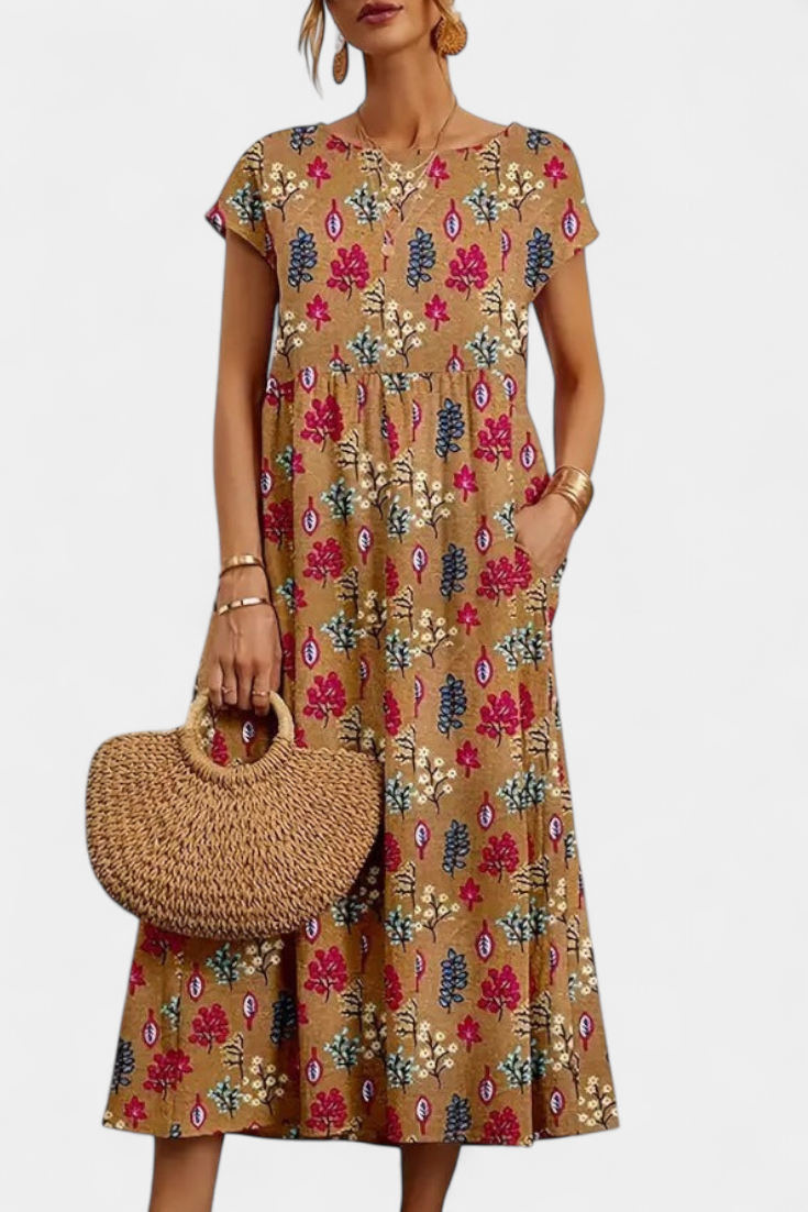 Claudia – Vestido Floral Chic para Un Estilo Fresco y Elegante