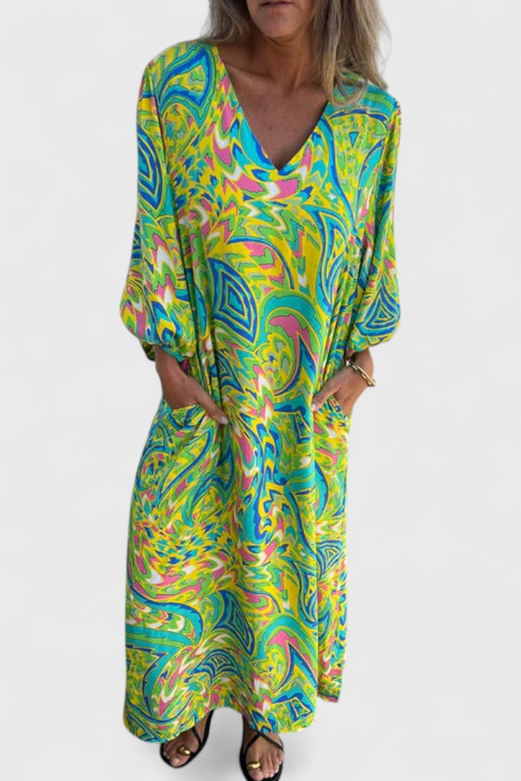 Isabel – Vestido Maxi Bohemio con Estilo Único y Comodidad Inigualable