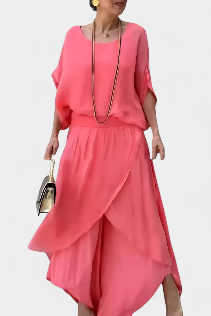 Valentina – Conjunto Fluido de Dos Piezas para un Look Sofisticado y Elegante