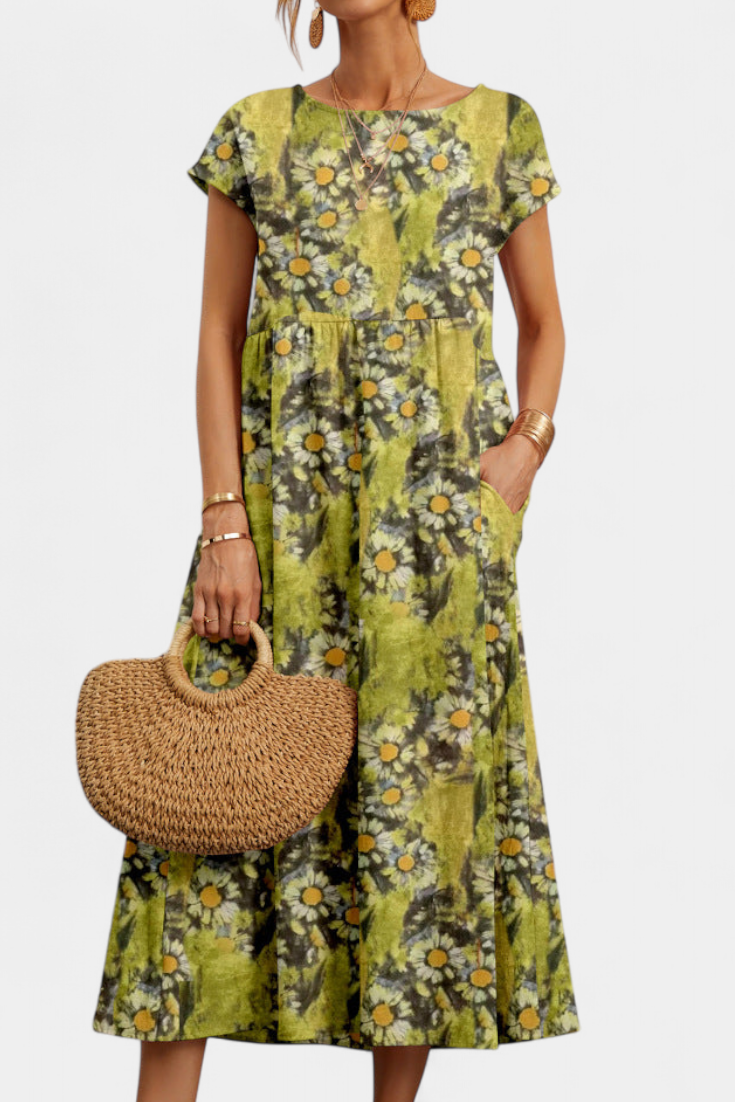 Claudia – Vestido Floral Chic para Un Estilo Fresco y Elegante