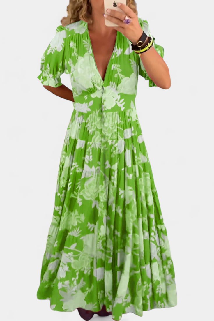 Clara – Vestido Floral Elegante y Fresco para Cada Ocasión