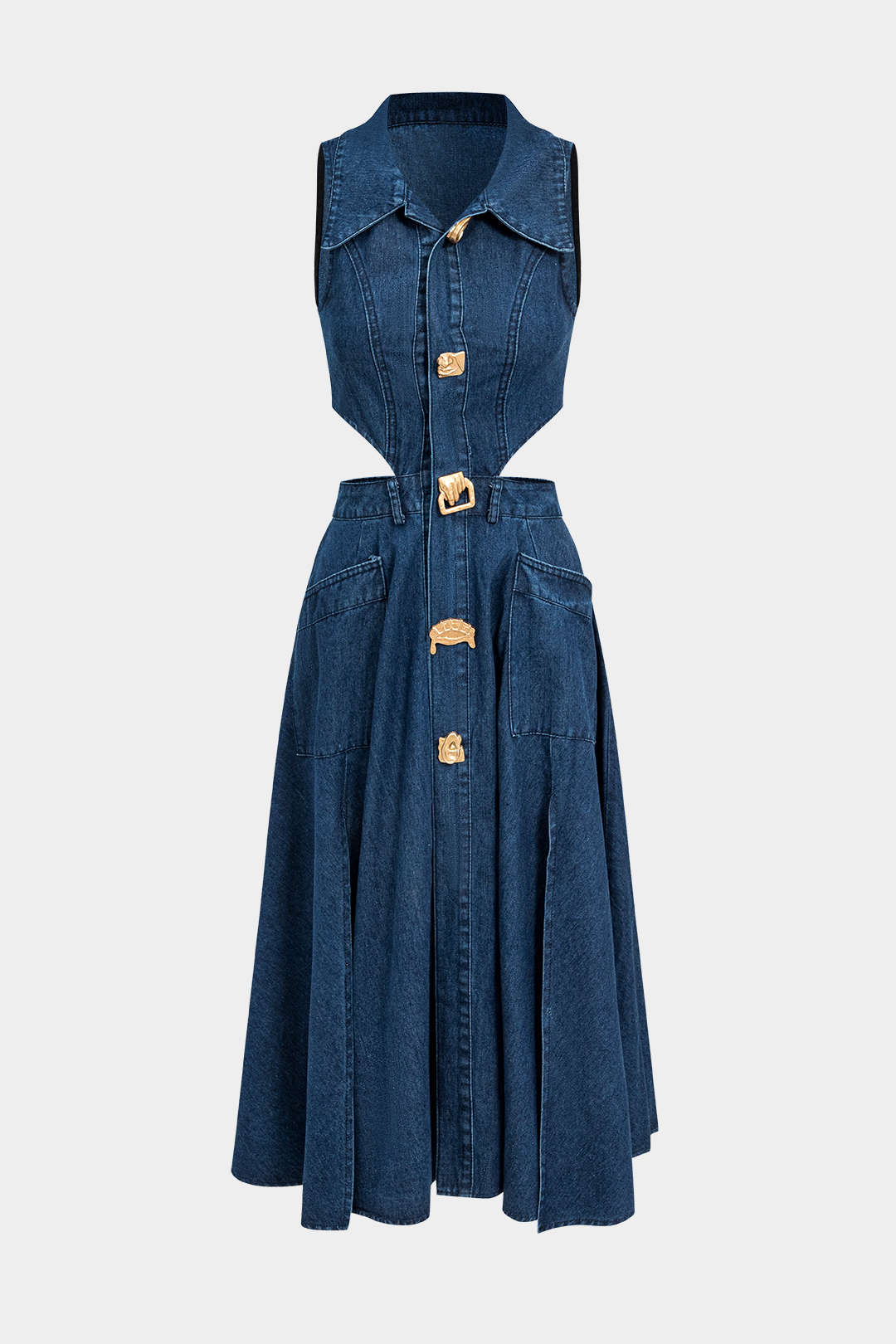 Lía – Vestido de Mezclilla Moderno para un Estilo Único y Sofisticado