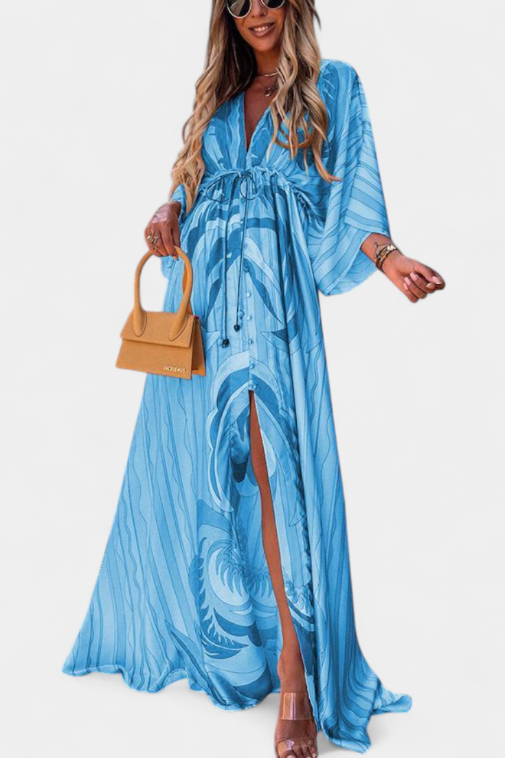 Isabel – Vestido Maxi Colorido para Momentos Especiales