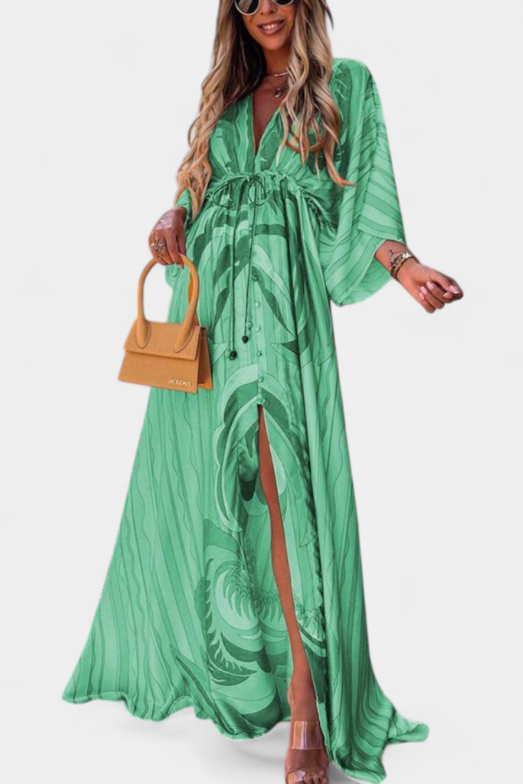 Isabel – Vestido Maxi Colorido para Momentos Especiales
