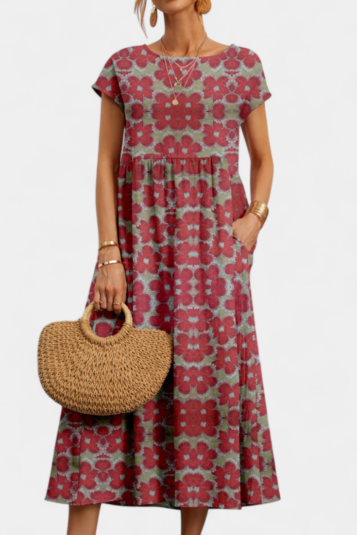 Claudia – Vestido Floral Chic para Un Estilo Fresco y Elegante