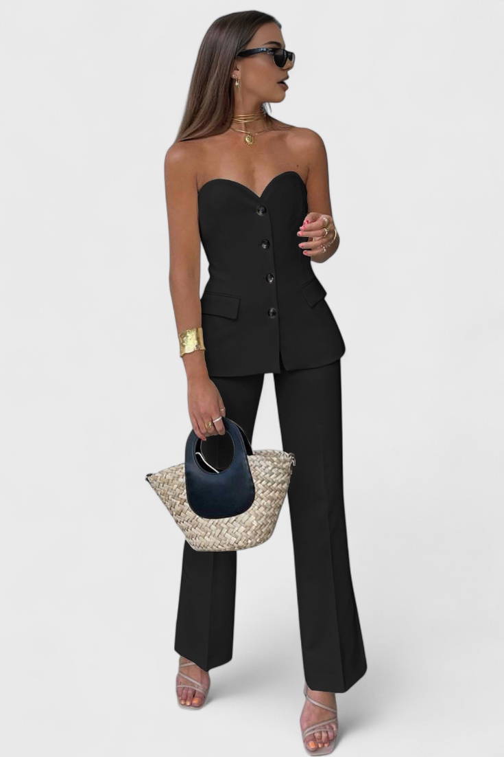 Marisol – Conjunto Relajado Sin Mangas para Una Comodidad Elegante