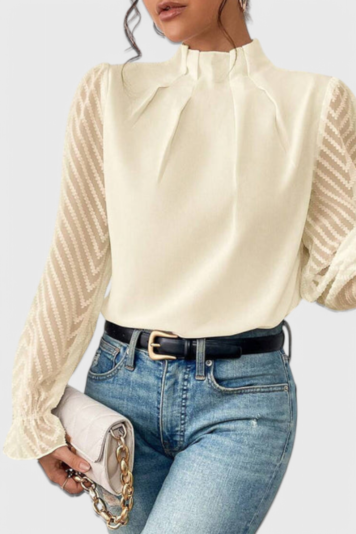 Elena – Blusa de Manga Larga Náutica para un Estilo Elegante y Sofisticado