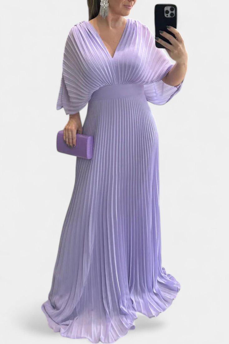 Odele – Vestido Plisado Fluido para Brillar con Elegancia