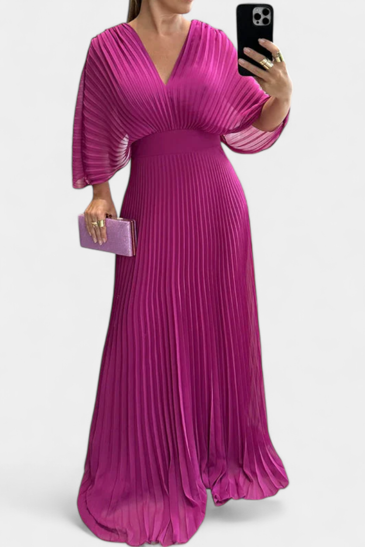 Odele – Vestido Plisado Fluido para Brillar con Elegancia