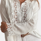 Carla – Blusa de Encaje con Estilo Elegante y Romántico