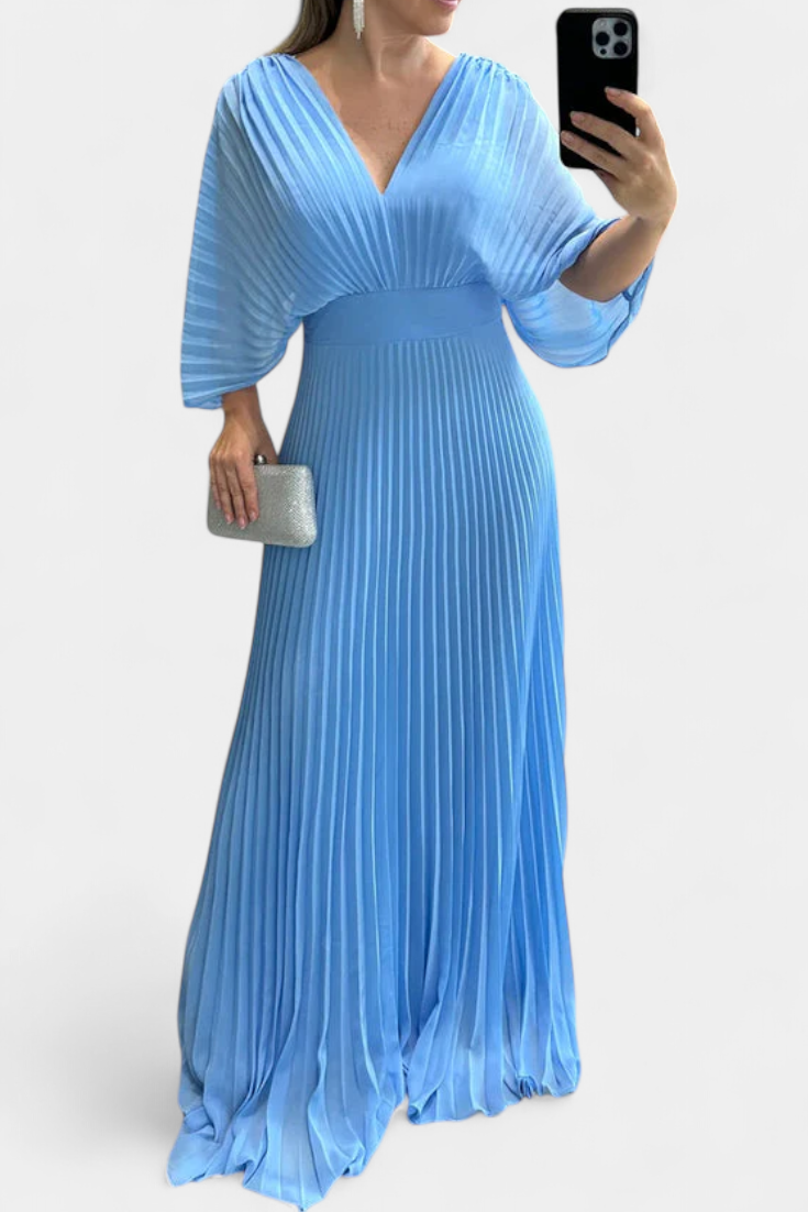 Odele – Vestido Plisado Fluido para Brillar con Elegancia