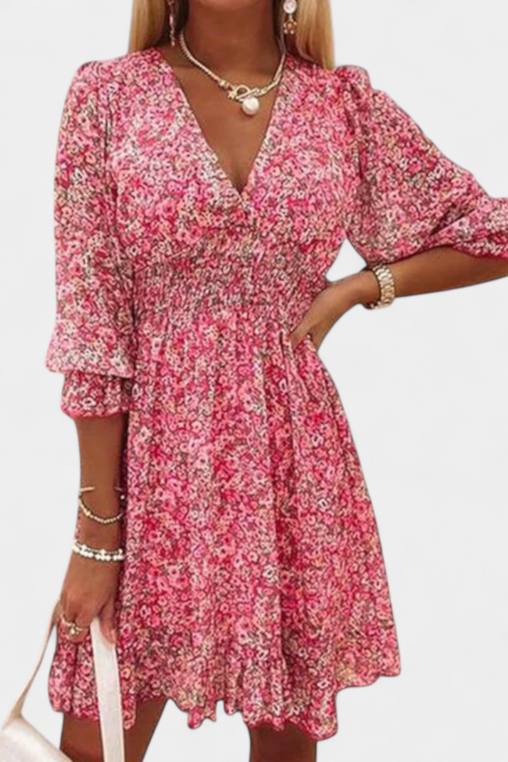 Lidia – Vestido Floral Con Estilo Veraniego y Encanto Único