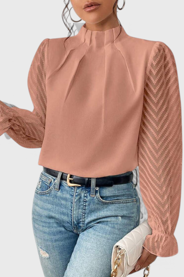 Elena – Blusa de Manga Larga Náutica para un Estilo Elegante y Sofisticado