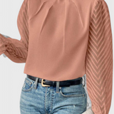 Elena – Blusa de Manga Larga Náutica para un Estilo Elegante y Sofisticado