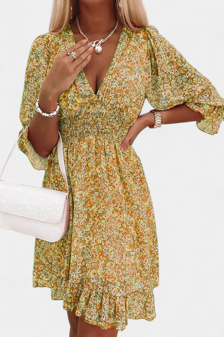 Lidia – Vestido Floral Con Estilo Veraniego y Encanto Único