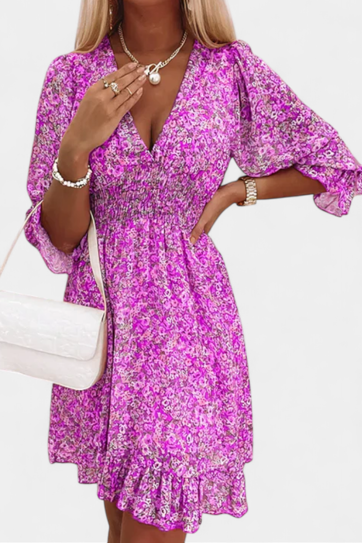Lidia – Vestido Floral Con Estilo Veraniego y Encanto Único