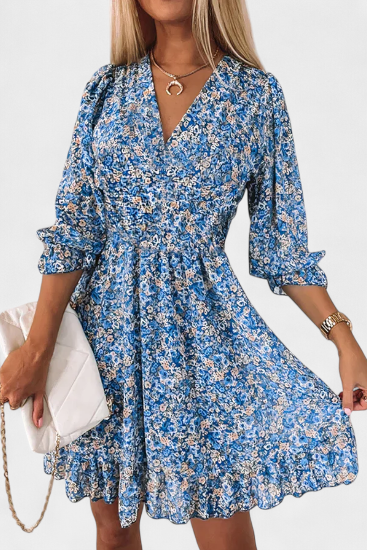Lidia – Vestido Floral Con Estilo Veraniego y Encanto Único