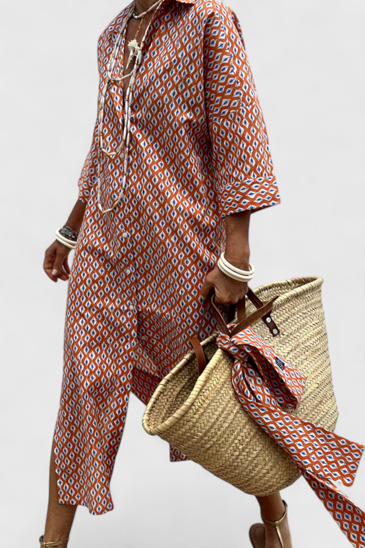 Lola – Vestido Camisero de Rayas con Estilo Fresco y Elegante