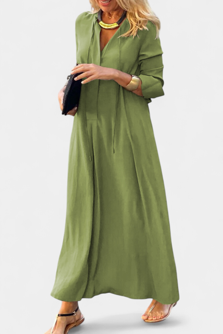 Isabel – Vestido Elegante de Manga Larga para un Estilo Versátil y Sofisticado