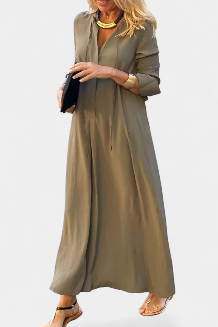 Isabel – Vestido Elegante de Manga Larga para un Estilo Versátil y Sofisticado
