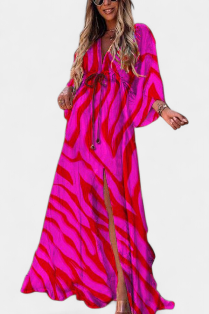 Isabel – Vestido Maxi Colorido para Momentos Especiales